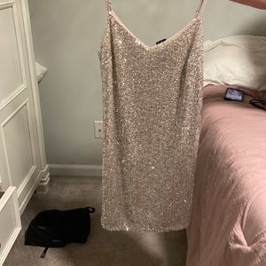 Banana republic petite sequin dress